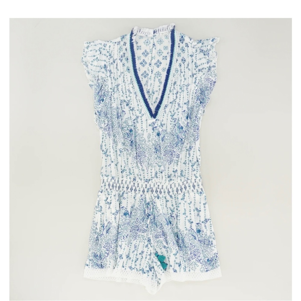 Poupette St Barth White Graphic Romper *NEW